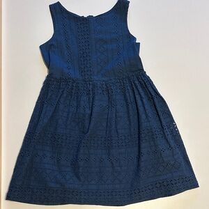 GAP Kids Eyelet Navy Dress